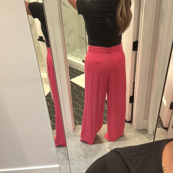 Pink wide leg Zara pants - Picture 3 of 4